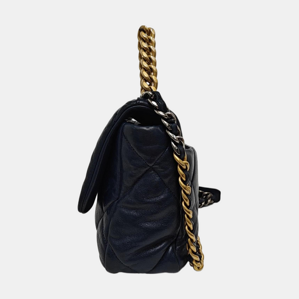 CHANEL 19 Small Quilted Lambskin Blue