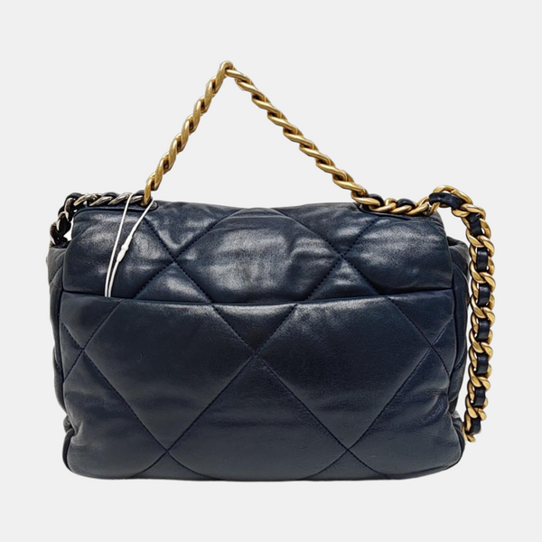 CHANEL 19 Small Quilted Lambskin Blue