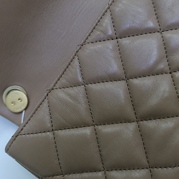 Quilted Lambskin Beige