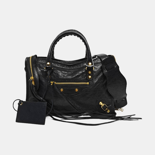 Classic City Small Lambskin Black