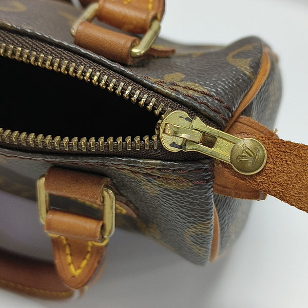 SPEEDY Nano Monogram Coated Canvas Brown
