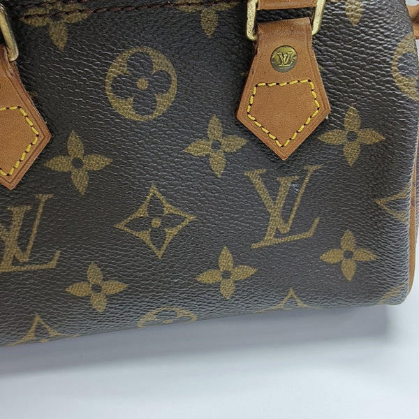 SPEEDY Nano Monogram Coated Canvas Brown