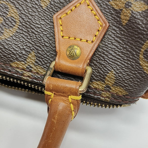 SPEEDY Nano Monogram Coated Canvas Brown