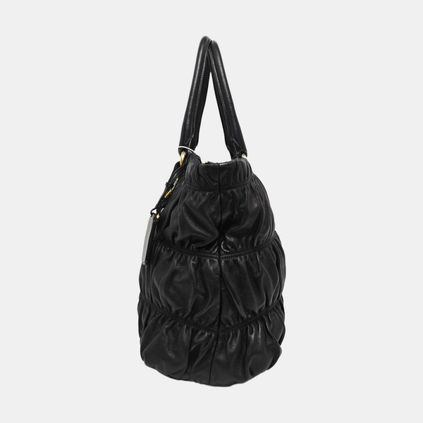 Gaufre Quilted Lambskin Black