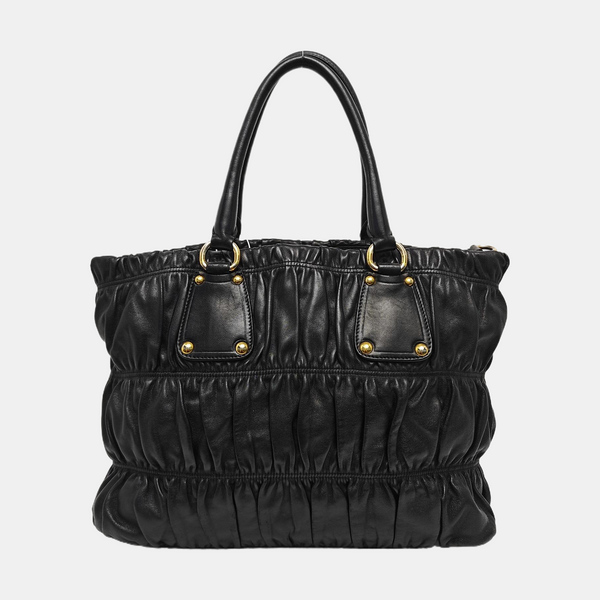Gaufre Quilted Lambskin Black