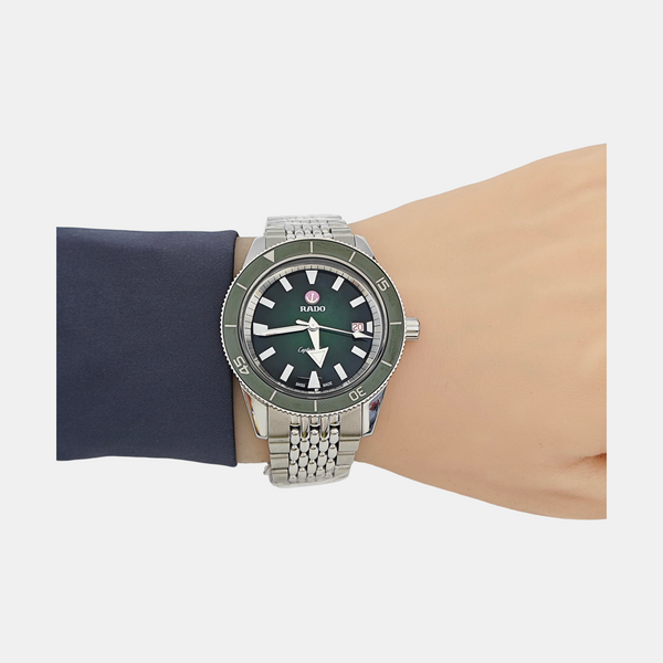 Captain Cook 42mm Green Automatic Watch