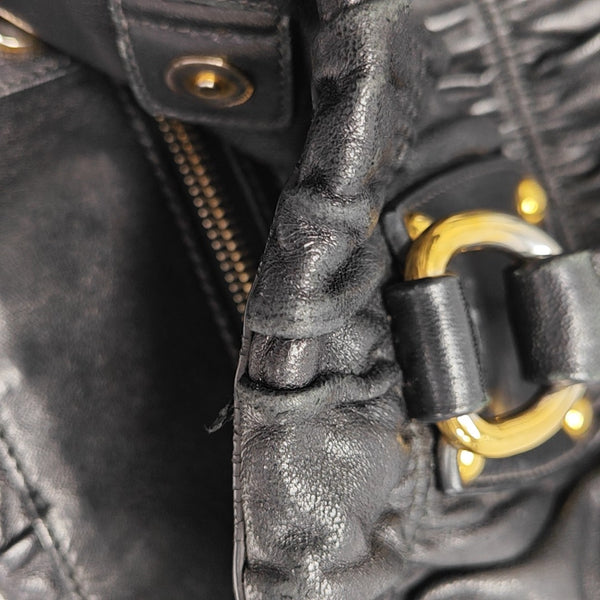 Gaufre Quilted Lambskin Black