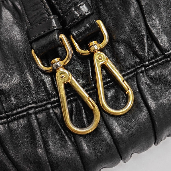 Gaufre Quilted Lambskin Black