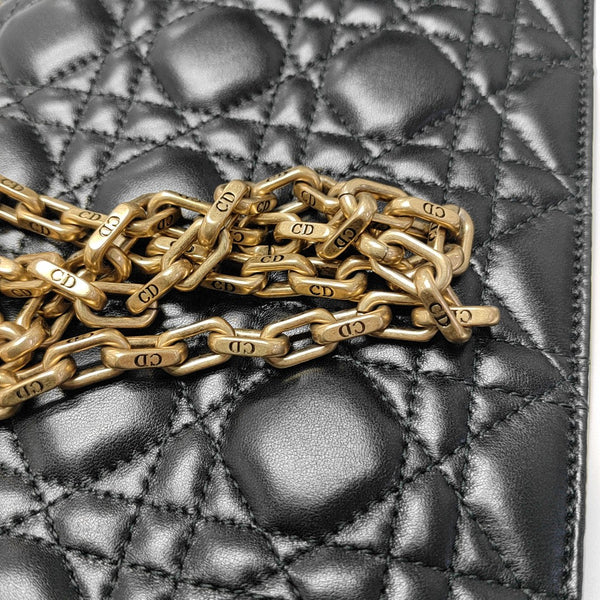 Dioraddict Cannage Calfskin Black