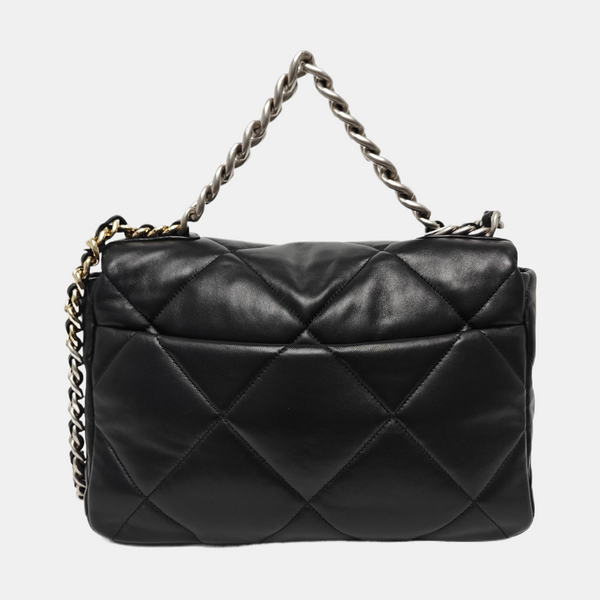 CHANEL 19 Medium Quilted Lambskin Black