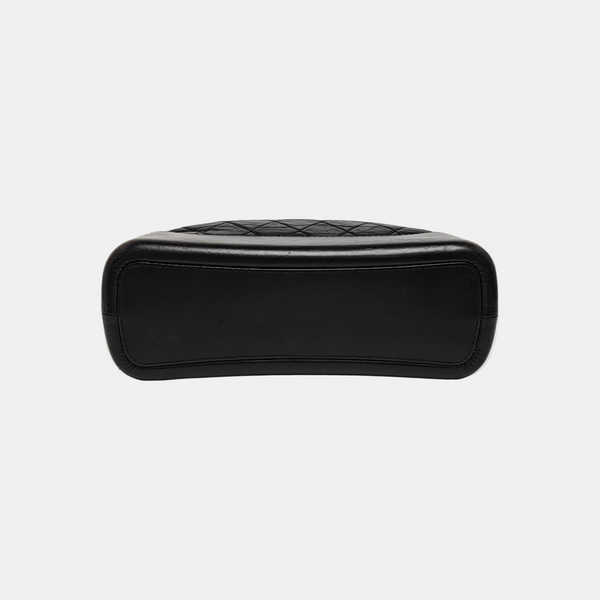 GABRIELLE Large Quilted Calfskin Black