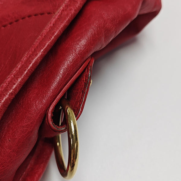 Classic City Medium Lambskin Red