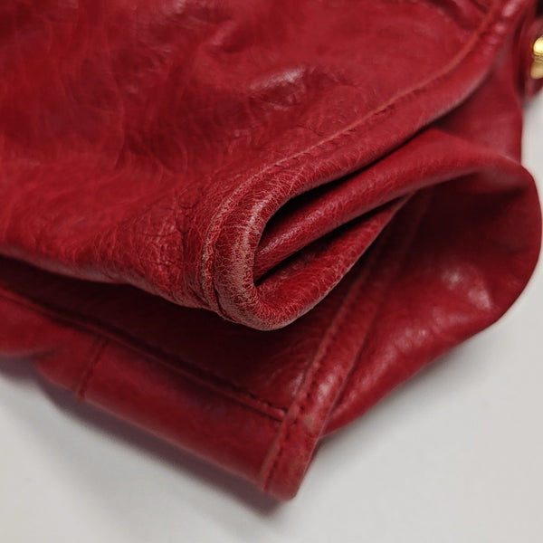 Classic City Medium Lambskin Red