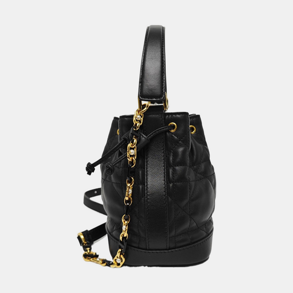 Jolie Small Cannage Lambskin Black