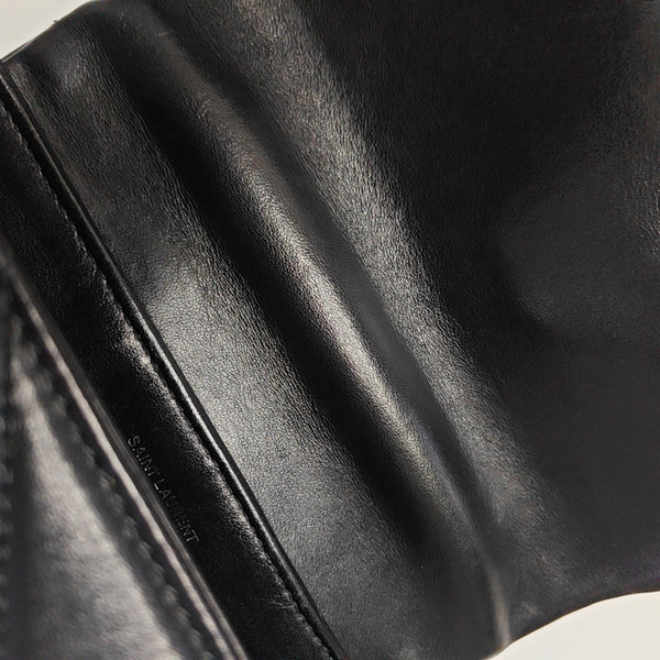 LOULOU Extra Small Chevron Calfskin Black