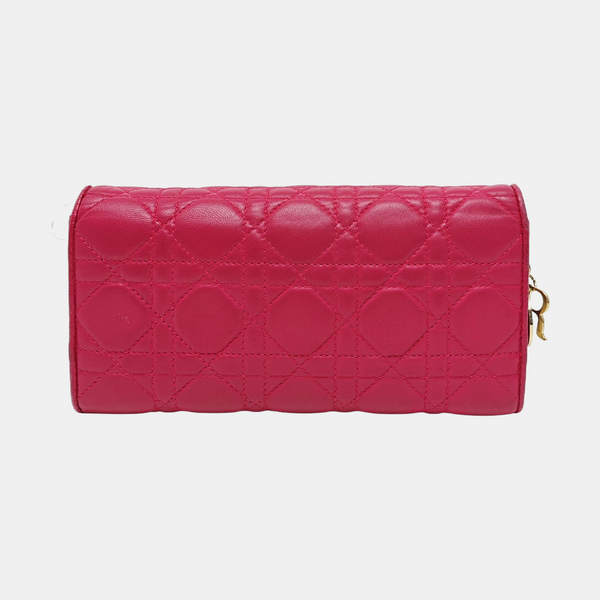 Lady Dior Small Cannage Lambskin Pink