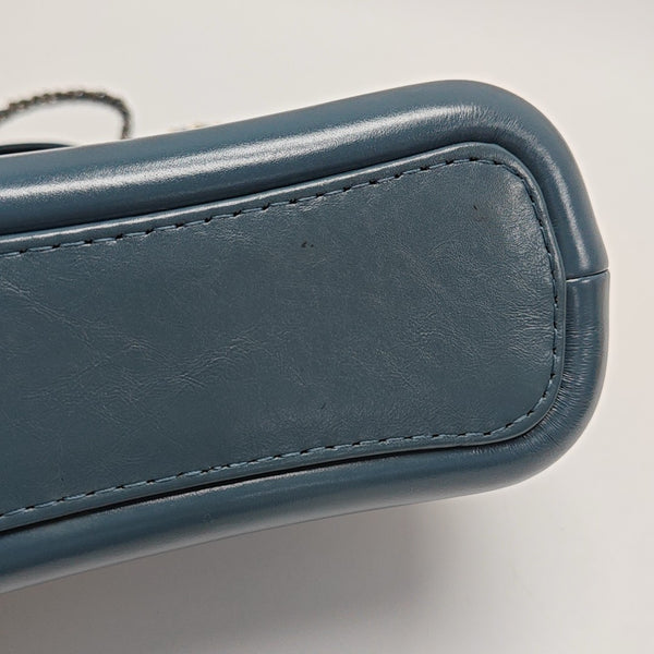 GABRIELLE Small Quilted Calfskin Blue