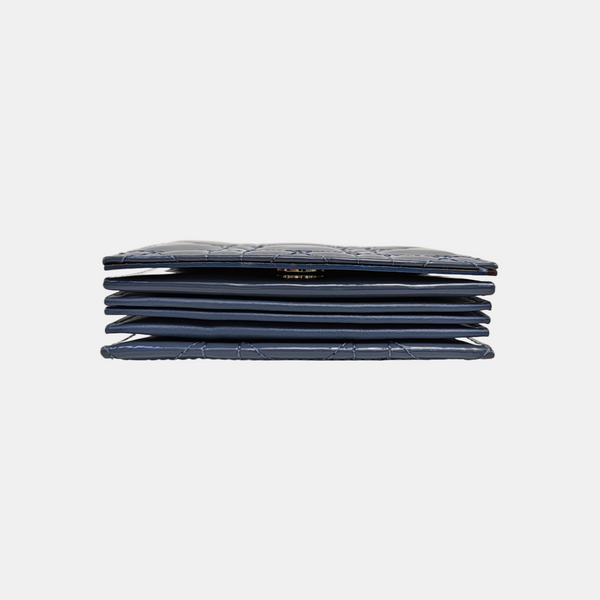Lady Dior Cannage Patent Leather Blue