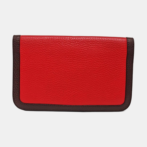 Calfskin Clutch Red