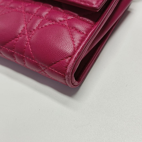 Lady Dior Small Cannage Lambskin Pink
