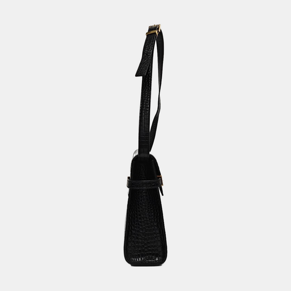 MANHATTAN Medium Calfskin Black