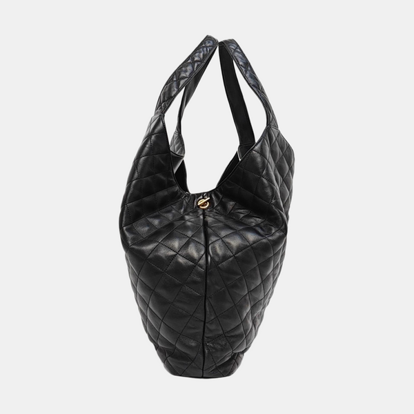 ICARE Extra Large Quilted Lambskin Black