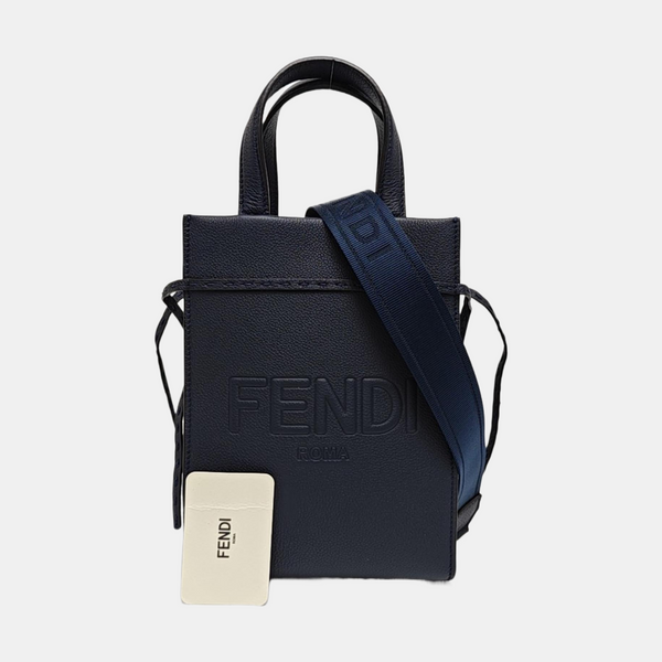 Calfskin Tote Bag Mini Blue