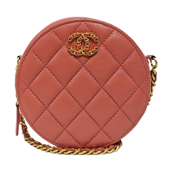 CHANEL 19 Small Quilted Lambskin Pink
