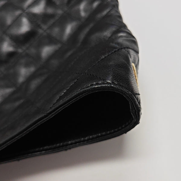 ICARE Extra Large Quilted Lambskin Black