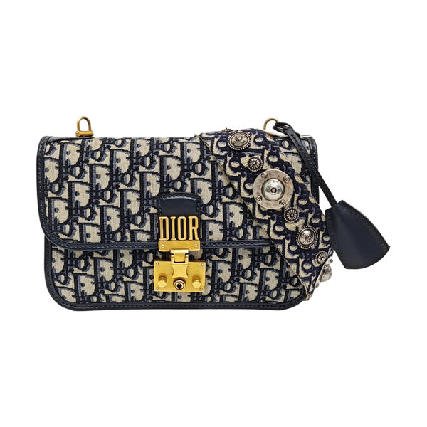 Dioraddict Oblique Canvas Blue