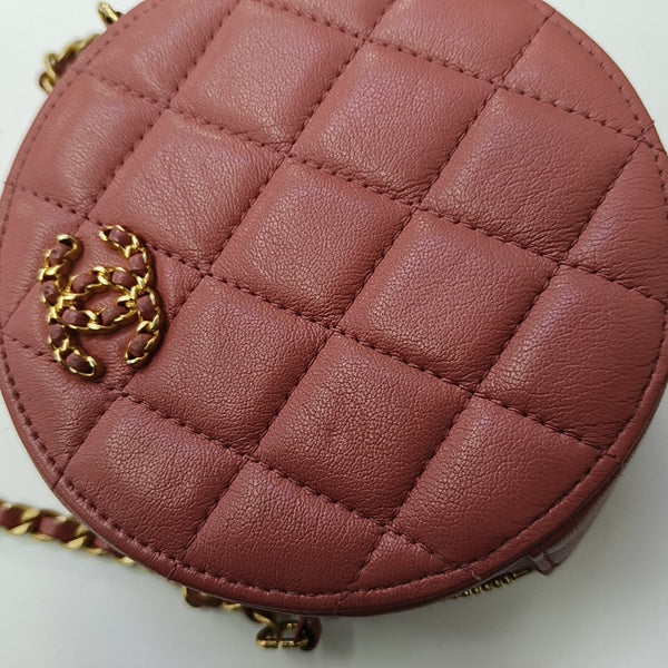 CHANEL 19 Small Quilted Lambskin Pink