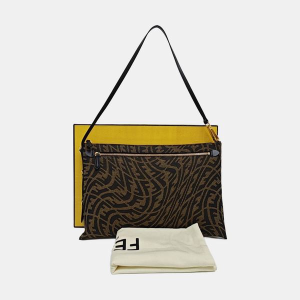 Canvas Top Handle Bag Brown