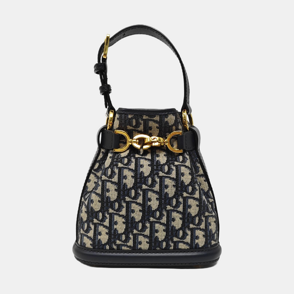 C'est Dior Small Oblique Canvas Blue