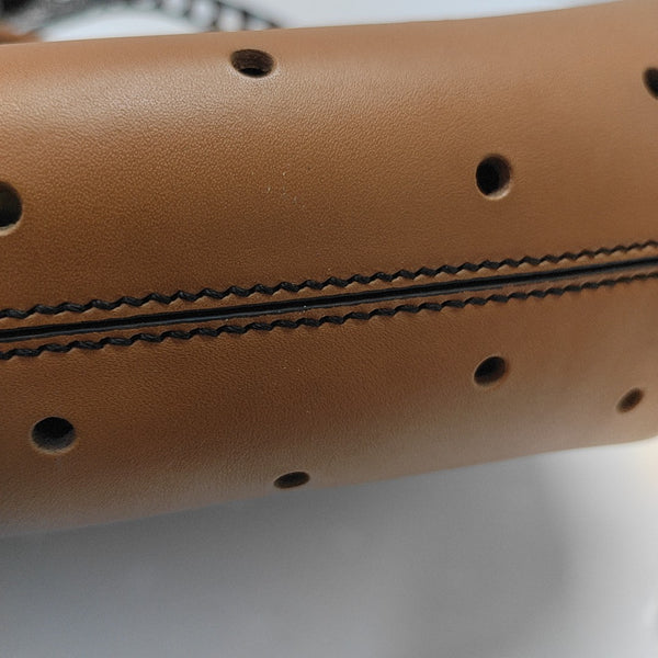 Calfskin Shoulder Bag Brown
