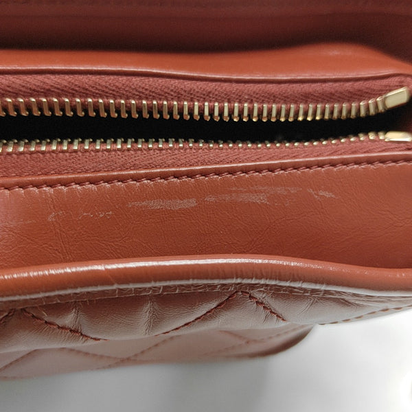 GABRIELLE Small Quilted Calfskin Red