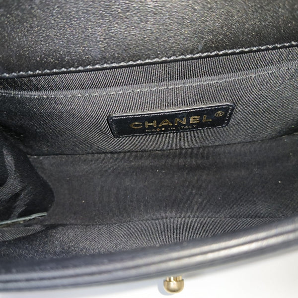 BOY CHANEL Small Quilted Calfskin Black