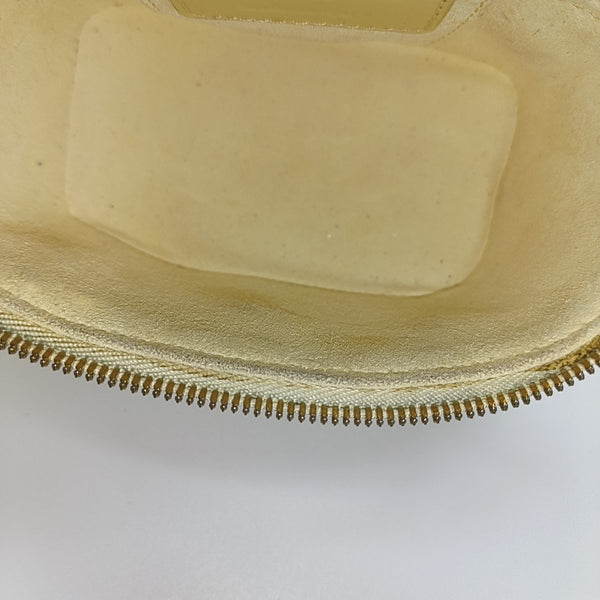 Lady Dior Super Mini Cannage Patent Leather Yellow