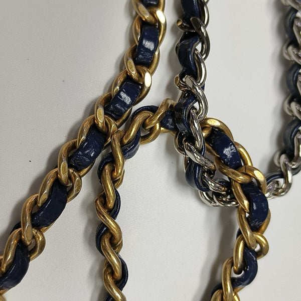 GABRIELLE Small Quilted Wool Blue