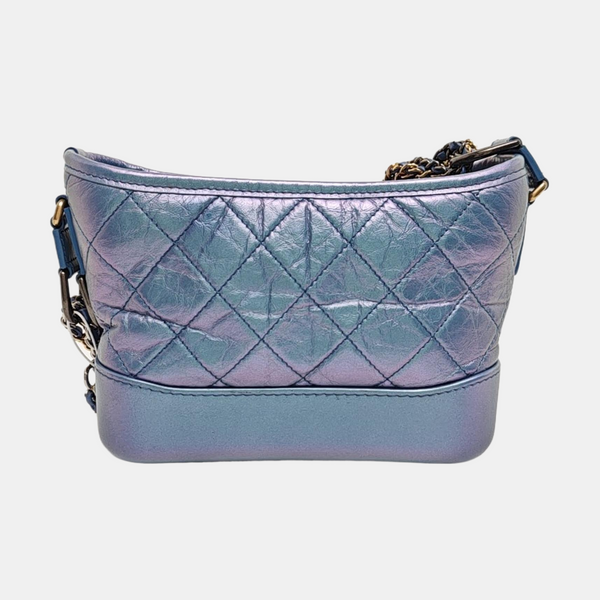 GABRIELLE Small Quilted Calfskin Metallic