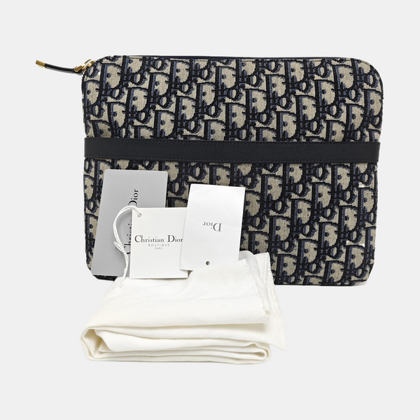Travel Kit Large Oblique Canvas Blue