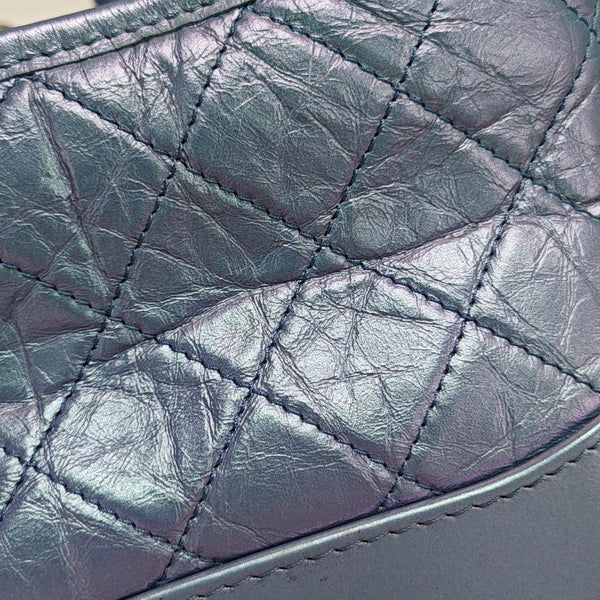 GABRIELLE Small Quilted Calfskin Metallic