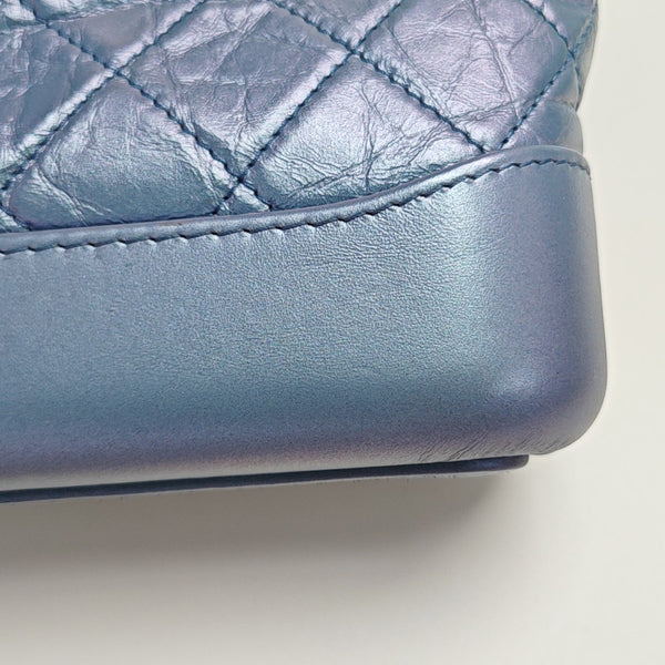 GABRIELLE Small Quilted Calfskin Metallic