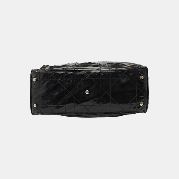Le Trente Large Cannage Patent Leather Black