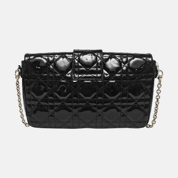 Miss Dior Cannage Patent Leather Black