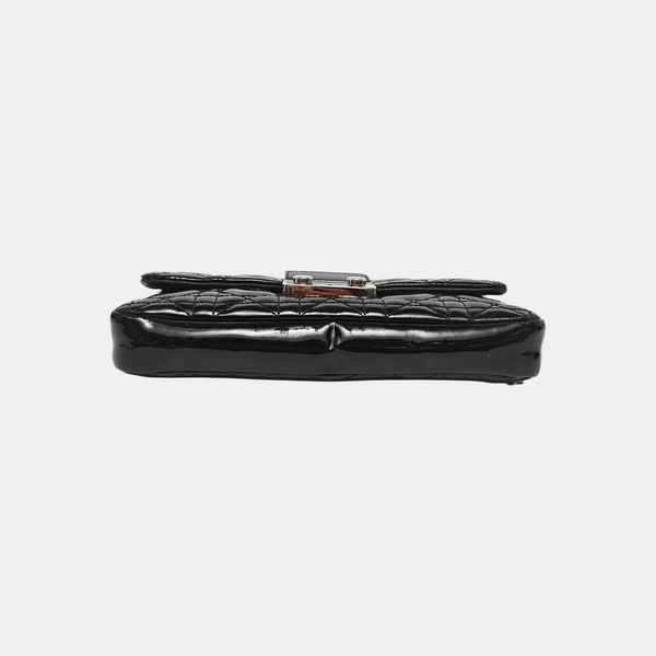 Miss Dior Cannage Patent Leather Black