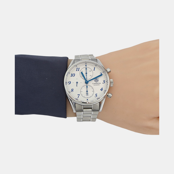 Carrera Tag Heuer 41mm White Automatic Watch