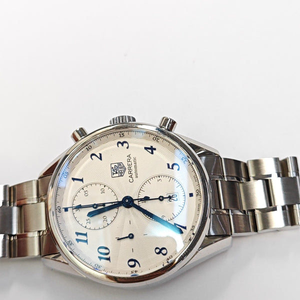 Carrera Tag Heuer 41mm White Automatic Watch