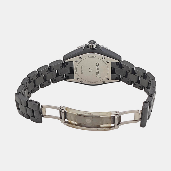 J12 33mm Black Quartz Watch