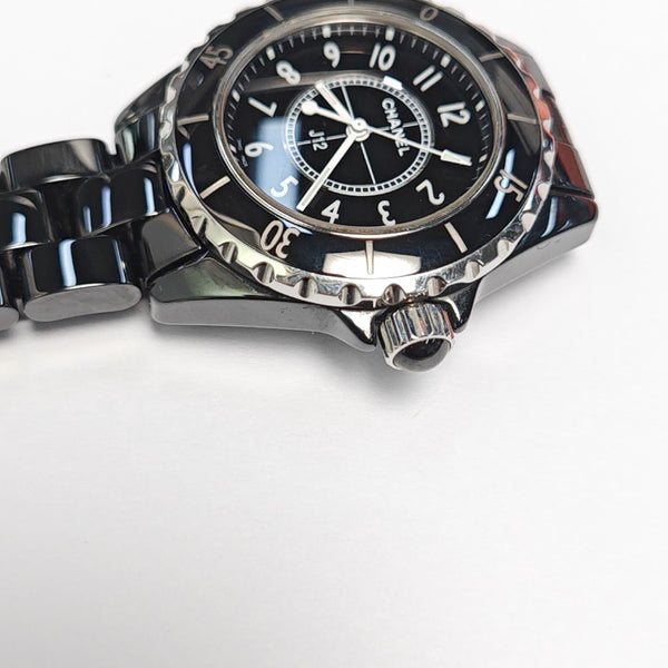 J12 33mm Black Quartz Watch