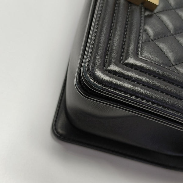 BOY CHANEL Small Quilted Calfskin Blue